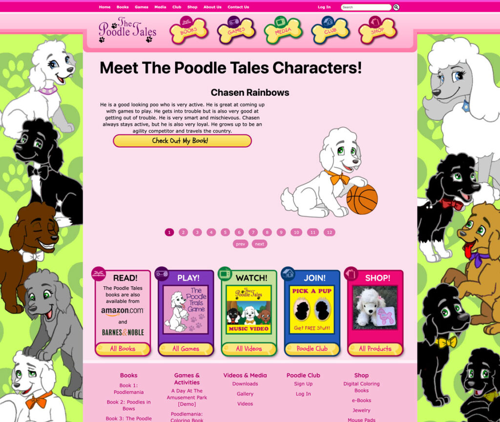 ThePoodleTales.com website screenie